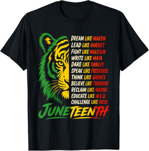 Juneteenth Black History Freedom Leaders T-Shirt - T-Shirt | Black