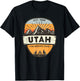 Utah The Beehive State, Vintage Retro Mountain, Camping T-Shirt - T-Shirt | Black