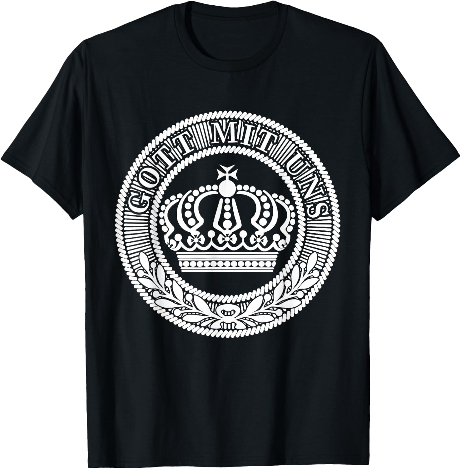 Prussian Belt Buckle Gott Mit Uns German Germany T-Shirt - T-Shirt | Black