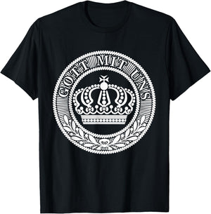 Prussian Belt Buckle Gott Mit Uns German Germany T-Shirt - T-Shirt | Black