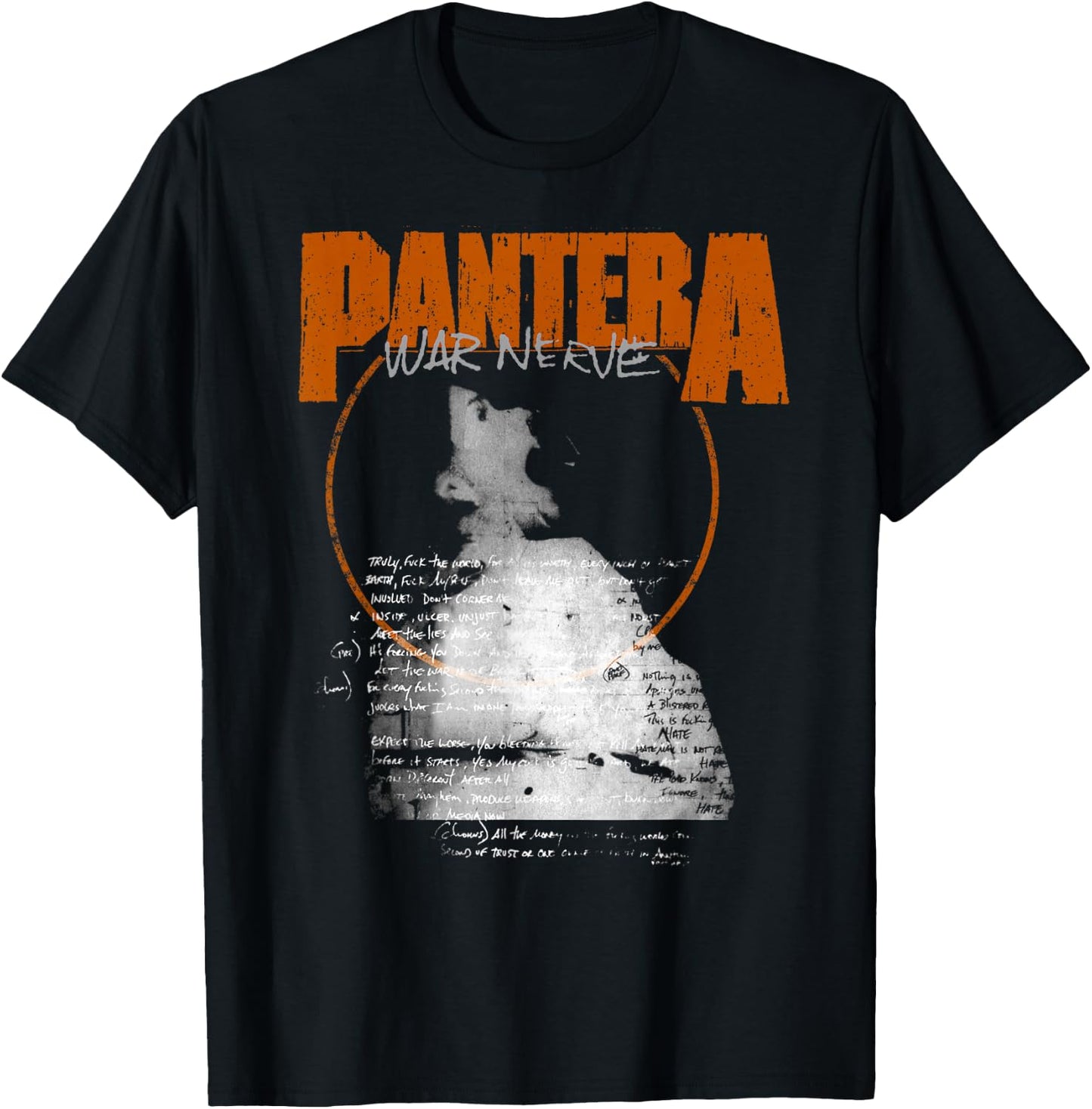 Pantera Official War Nerve T-Shirt - T-Shirt | Black