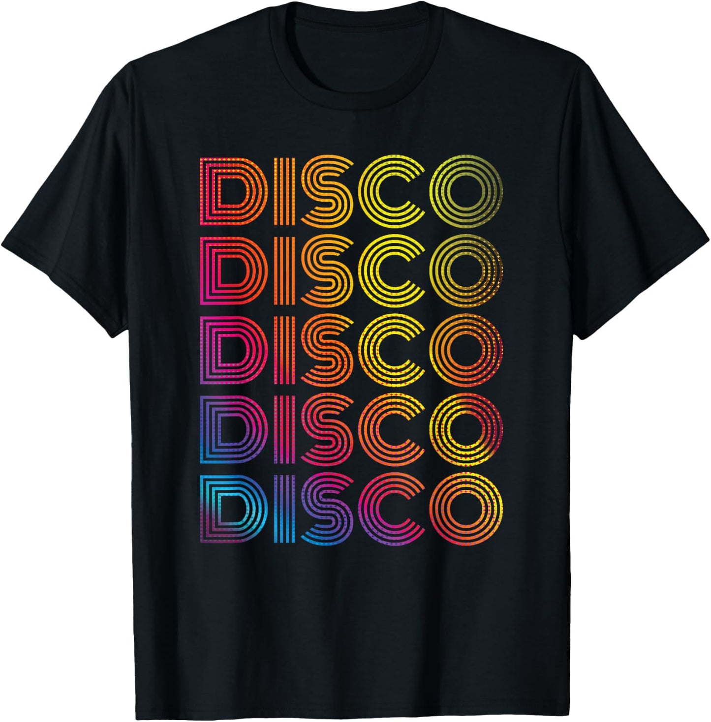 70's 80s Disco Dancing Party Vintage Retro Old School Outfit T-Shirt - T-Shirt | Black