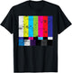 TV Color Bars Shirt Television Test Pattern Monitor Gift T-Shirt - T-Shirt | Black