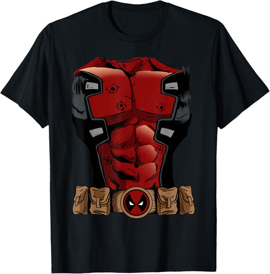 Marvel Deadpool Comic Halloween Costume T-Shirt - T-Shirt | Black