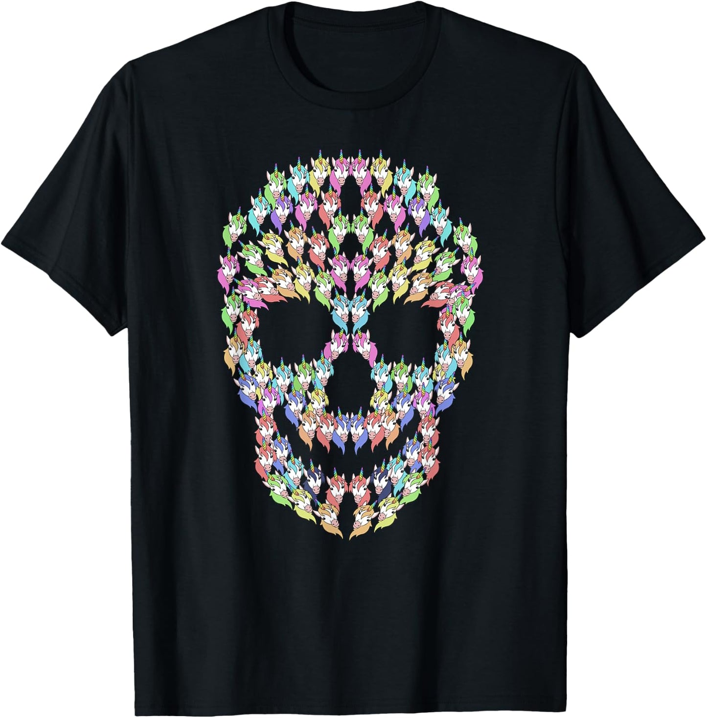 Unicorn Skull T-Shirt - T-Shirt | Black