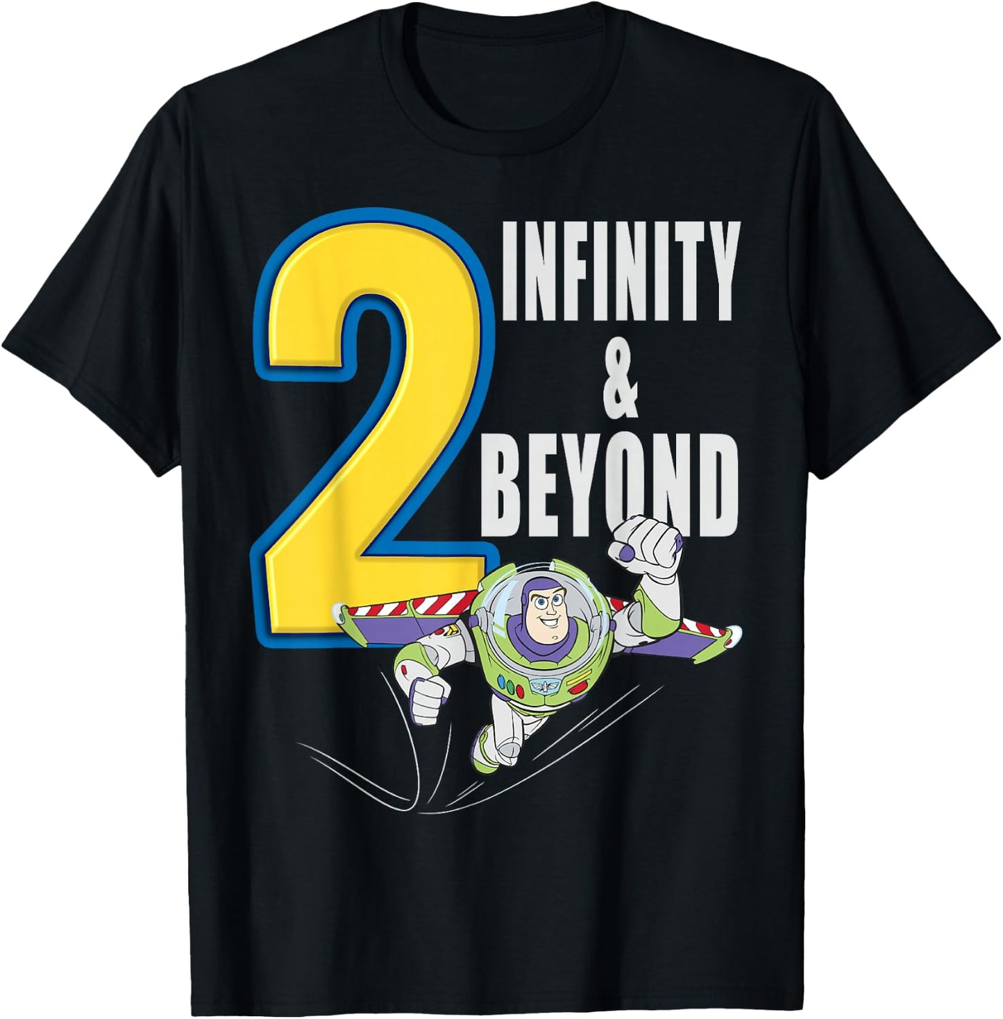 Disney Pixar Toy Story Buzz Lightyear Fly Quote T-Shirt - T-Shirt | Black