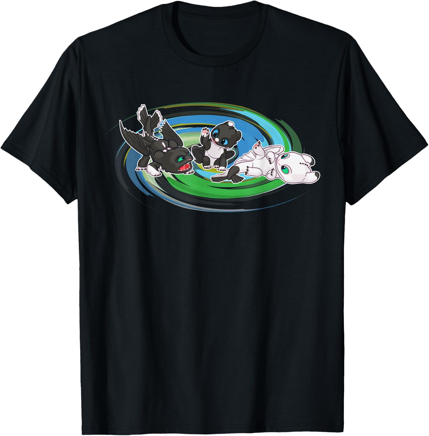 How to Train Your Dragon 3 Siblings T-Shirt - T-Shirt | Black