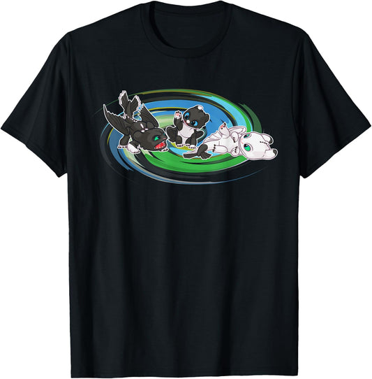 How to Train Your Dragon 3 Siblings T-Shirt - T-Shirt | Black