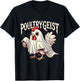 Chicken Ghost Poultrygeist Funny Halloween Farmer T-Shirt - T-Shirt | Black