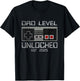 Dad Level Unlocked 2025 I Leveled Up To Soon To Be Gamer Dad T-Shirt - T-Shirt | Black