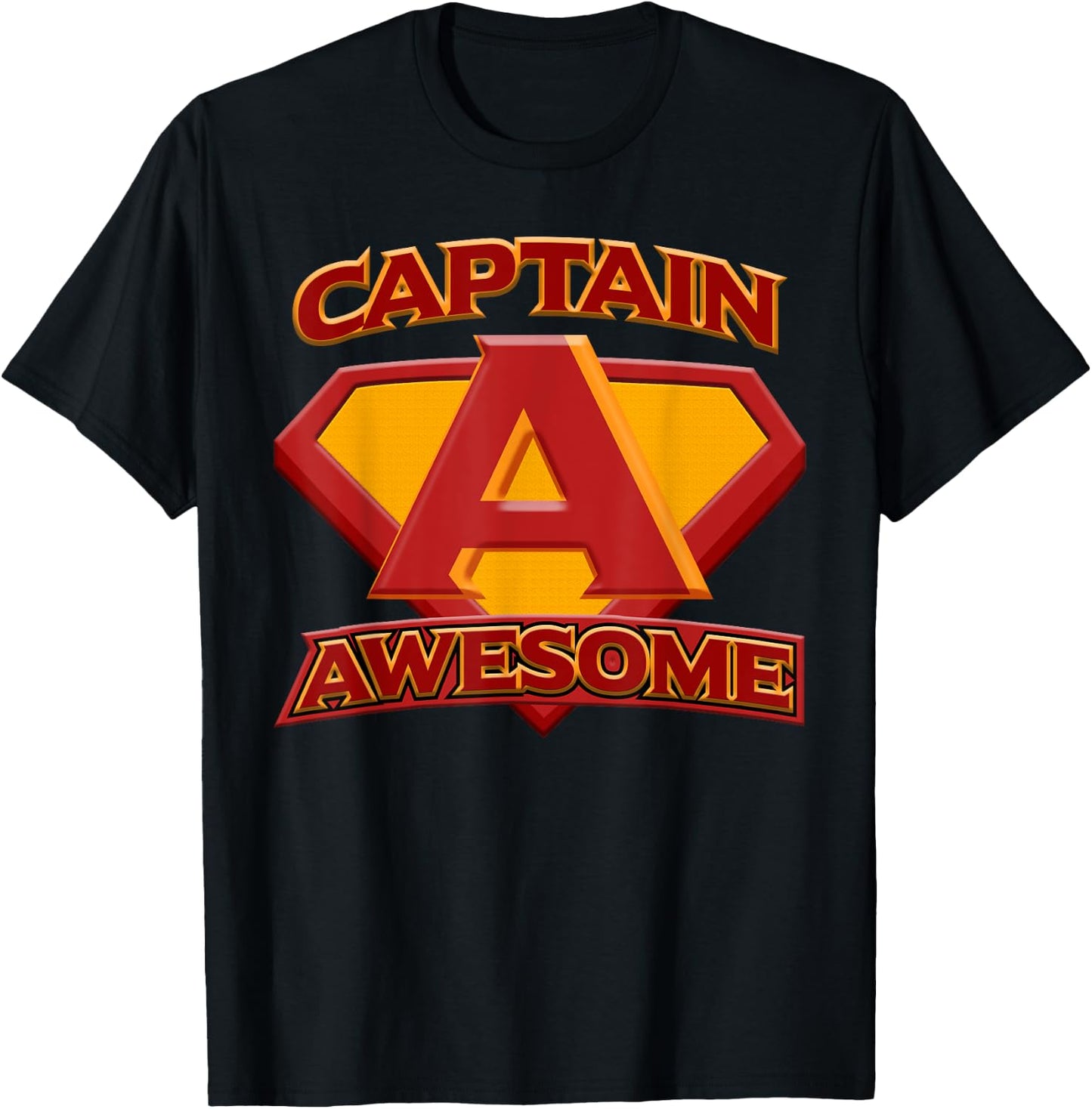 Funny t shirt, Captain AWESOME T-Shirt - T-Shirt | Black