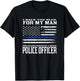 Thin Blue Line Shirt - Proud Girlfriend Of Police Officer T-Shirt - T-Shirt | Black