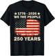 250 Years American Anniversary 1776 2026 250th 4th July T-Shirt - T-Shirt | Black