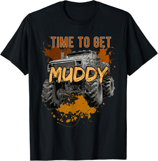 Mud Truck Monster Bogging Extreme Off-Road 4x4 Racing Diesel T-Shirt - T-Shirt | Black