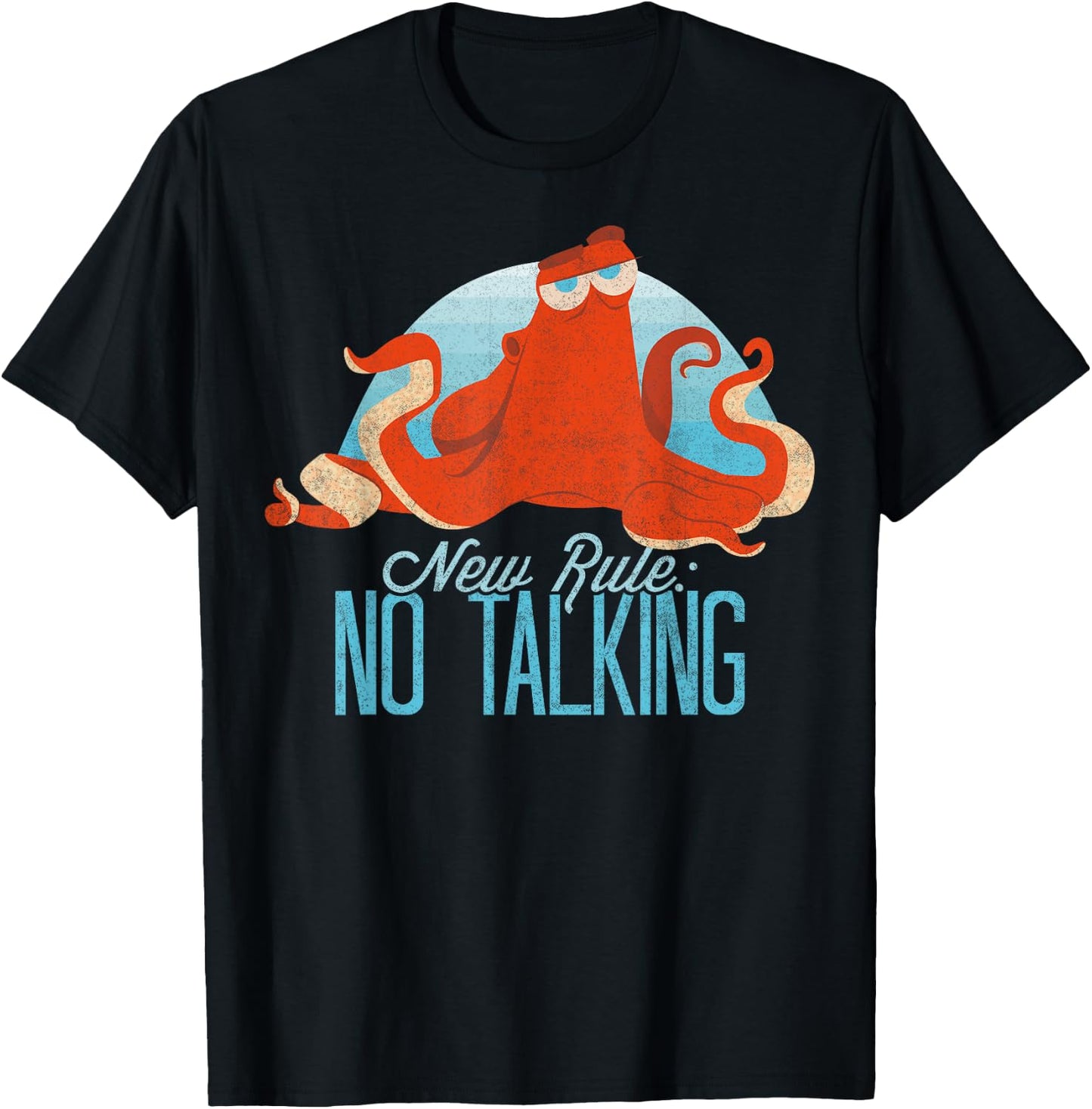 Disney Pixar Finding Dory Hank No Talking Sassy Portrait T-Shirt - T-Shirt | Black