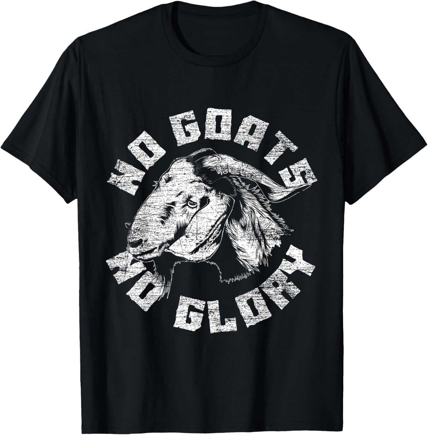 No Goats No Glory Goat T-Shirt - T-Shirt | Black