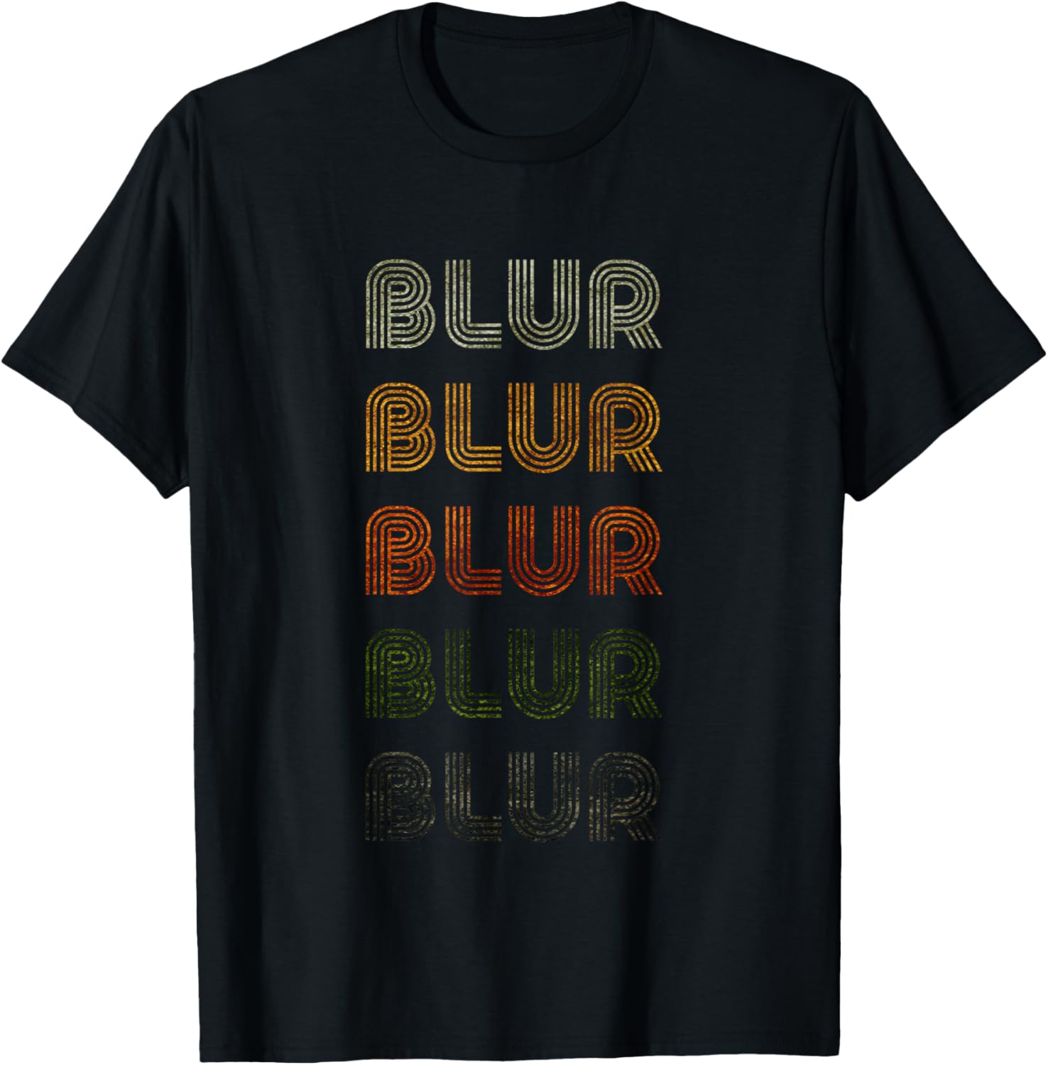 Love Heart Blur Grunge Vintage Style Black Blur T-Shirt - T-Shirt | Black