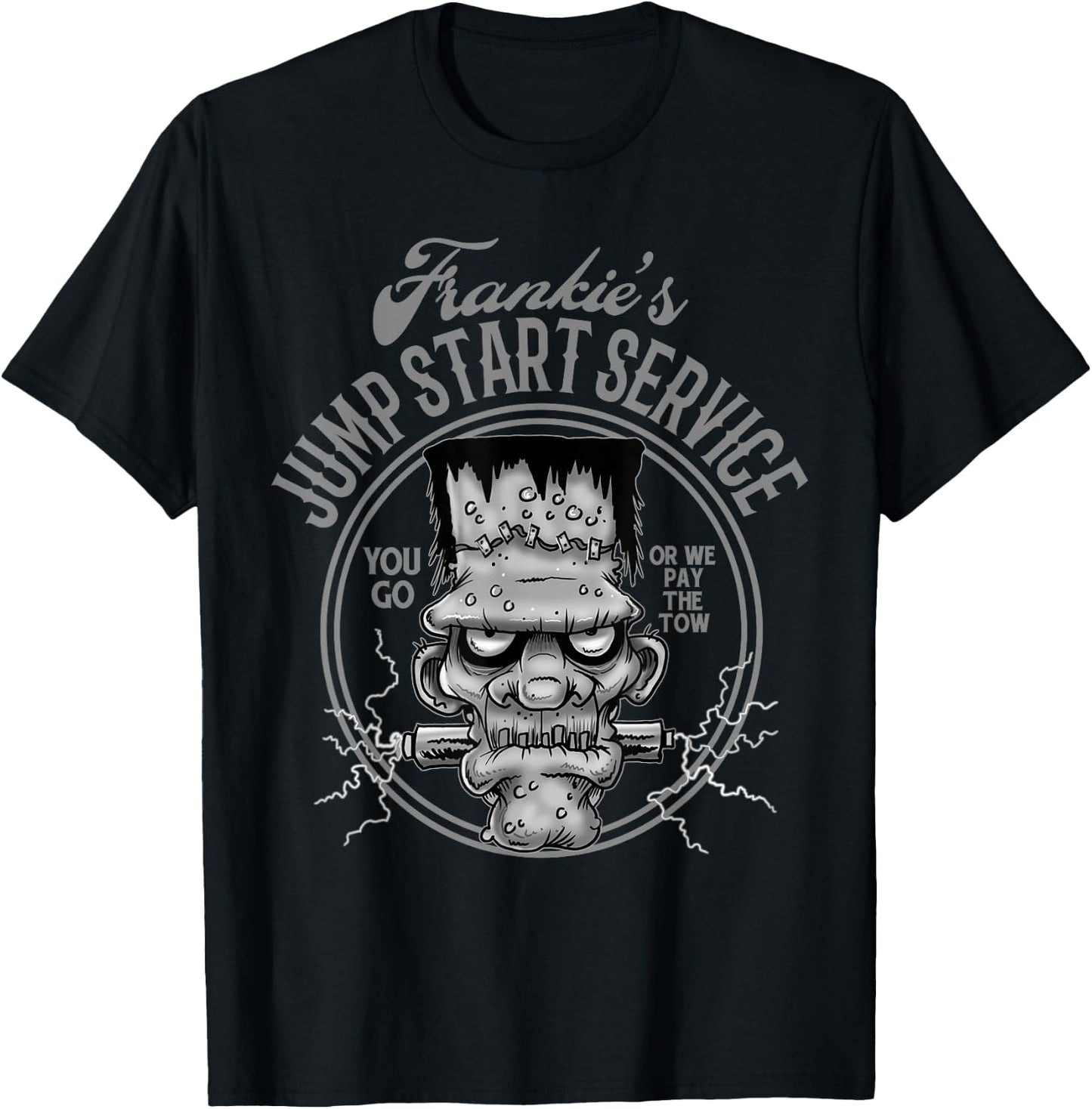 Frankie's Jump Start Service Hot Rod Rat Rod T-Shirt - T-Shirt | Black