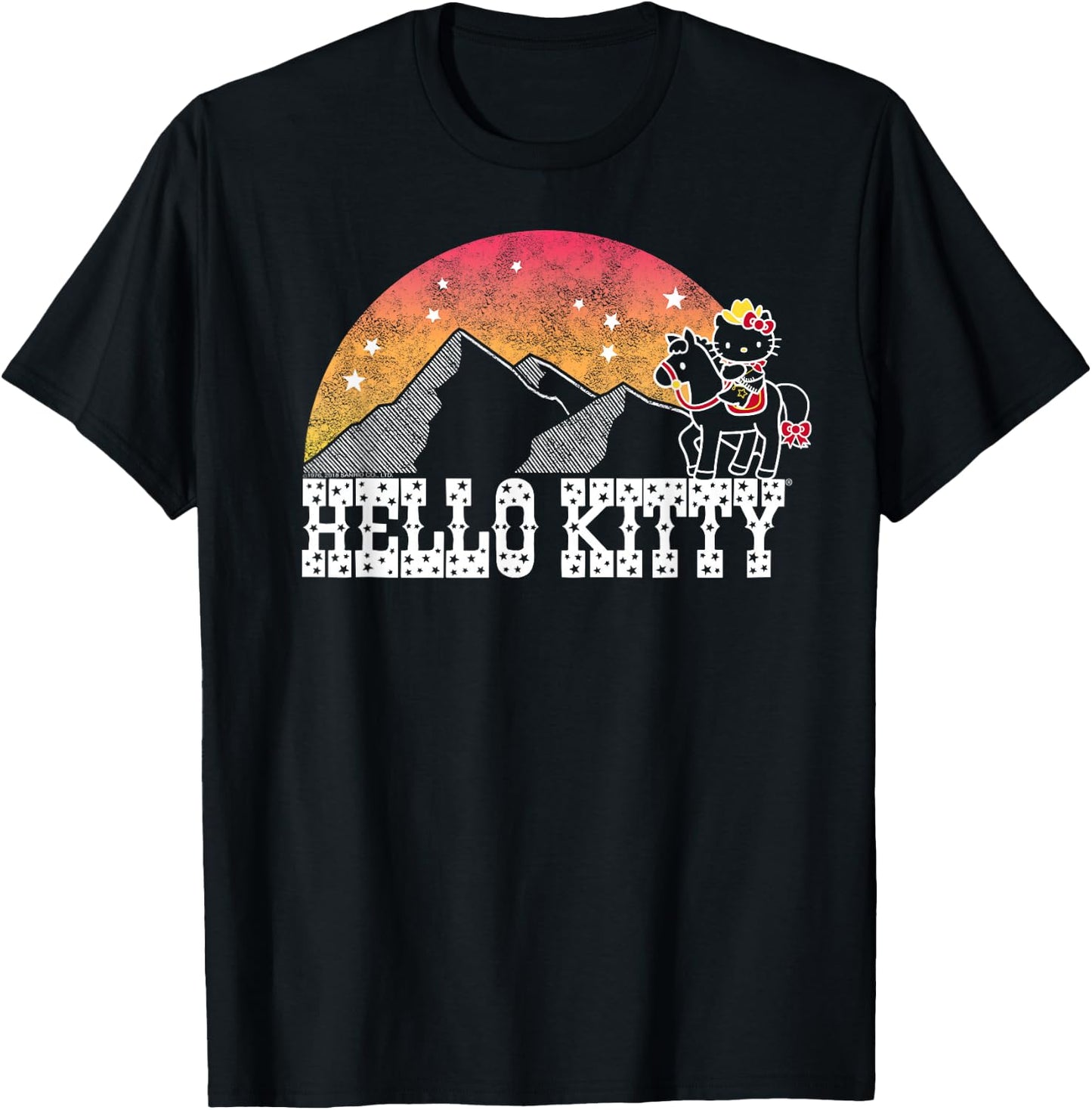 Hello Kitty Wild West Shirt T-Shirt - T-Shirt | Black
