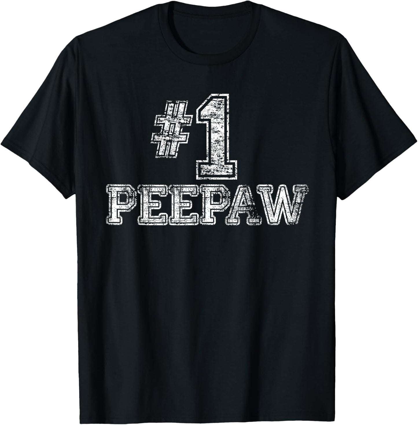 #1 PeePaw - Number One T-Shirt - T-Shirt | Black