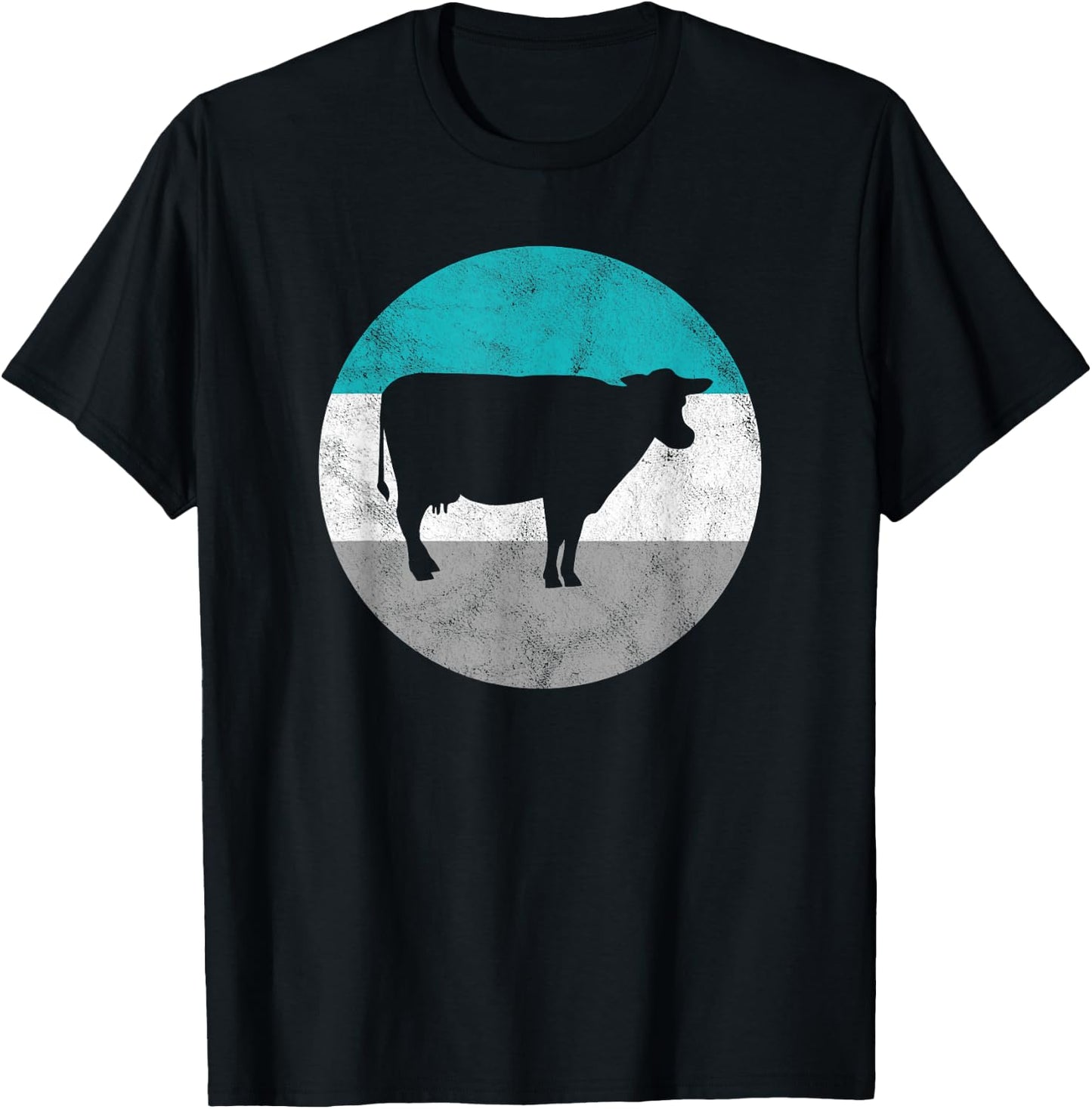Cow Gift Shirt Women Boys & Girls T-Shirt - T-Shirt | Black