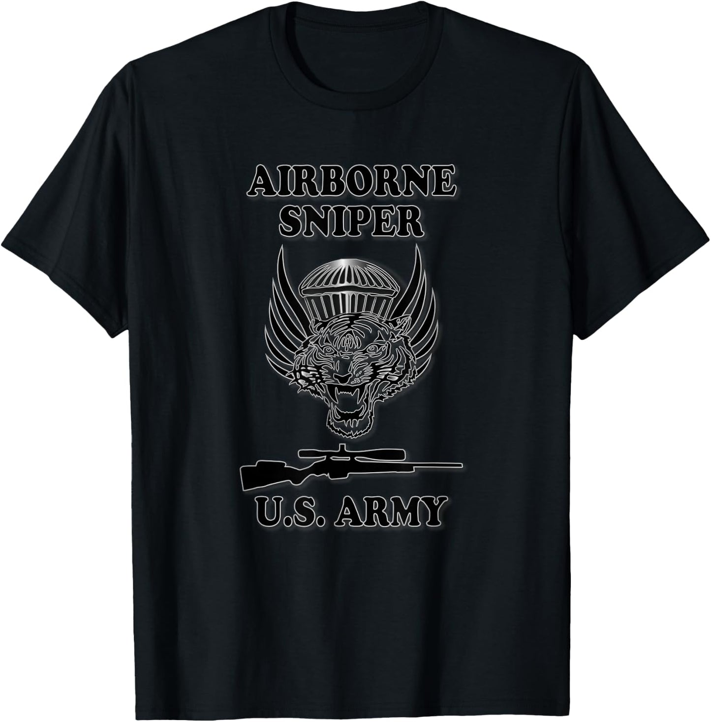 U.S. Army Airborne Sniper T-Shirt - T-Shirt | Black