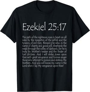 Ezekiel 25:17 Dark T-Shirt - T-Shirt | Black
