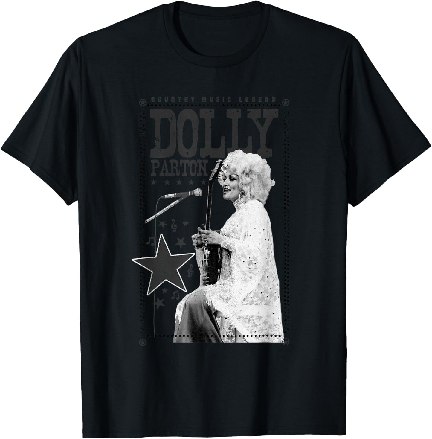 Dolly Parton Country Music Legend T-Shirt - T-Shirt | Black