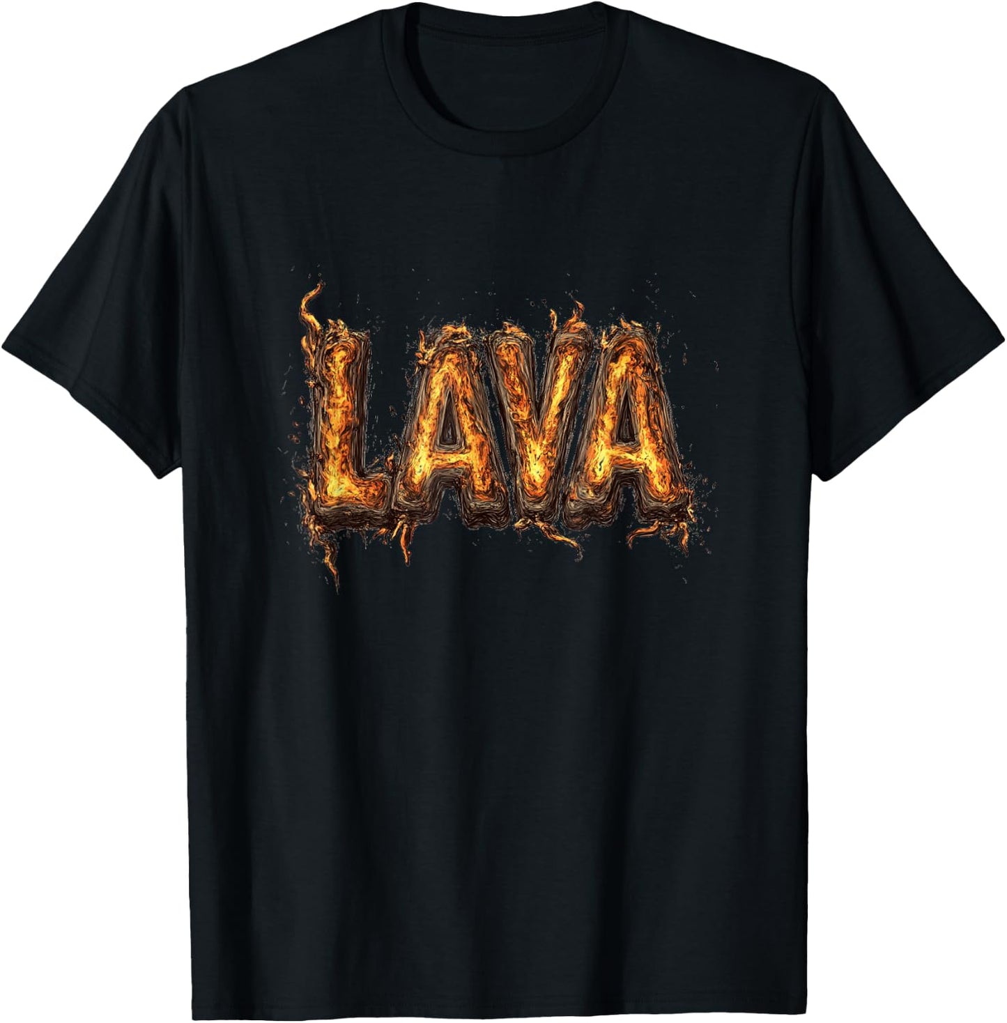 Fire and Flames for Lava Costume Lovers T-Shirt - T-Shirt | Black