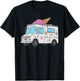 Funny Nostalgic Ice Cream Truck Summer Adventure Lover T-Shirt - T-Shirt | Black