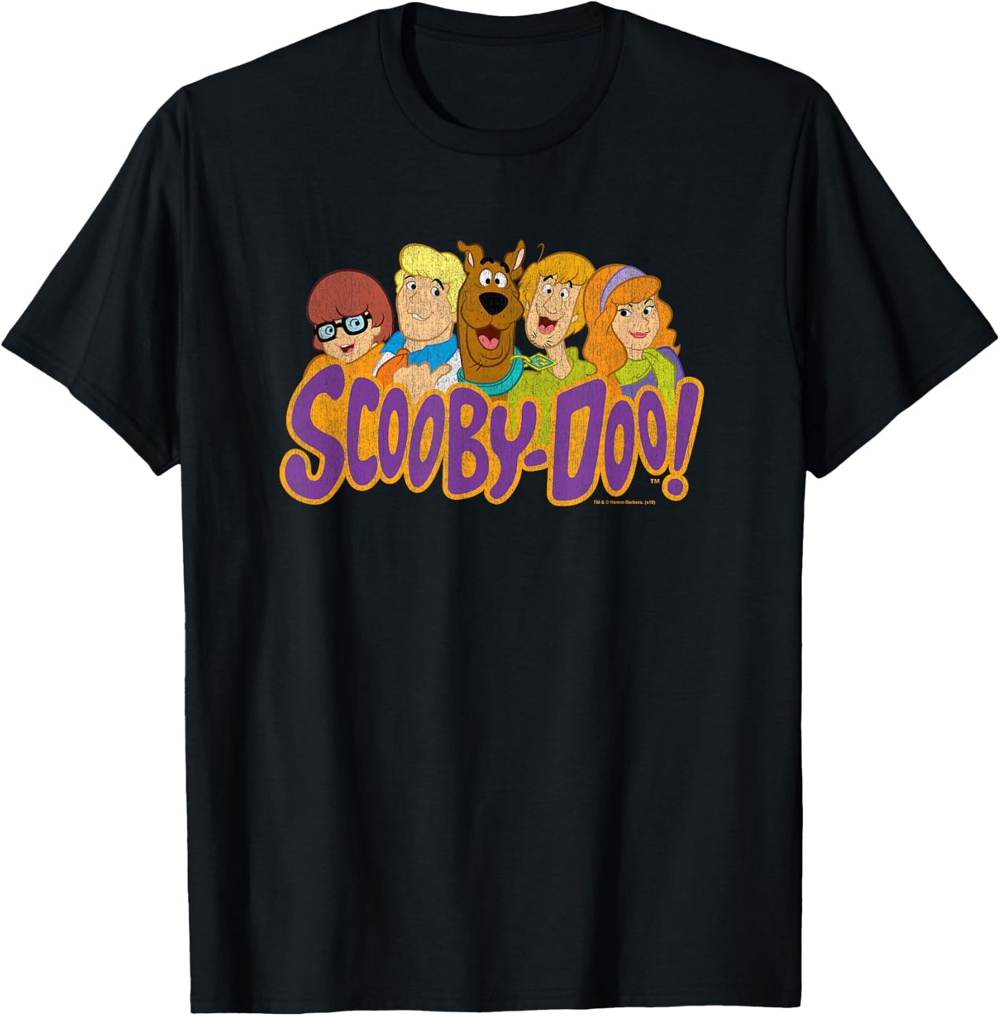 Scooby Doo Scooby Gang T-Shirt - T-Shirt | Black