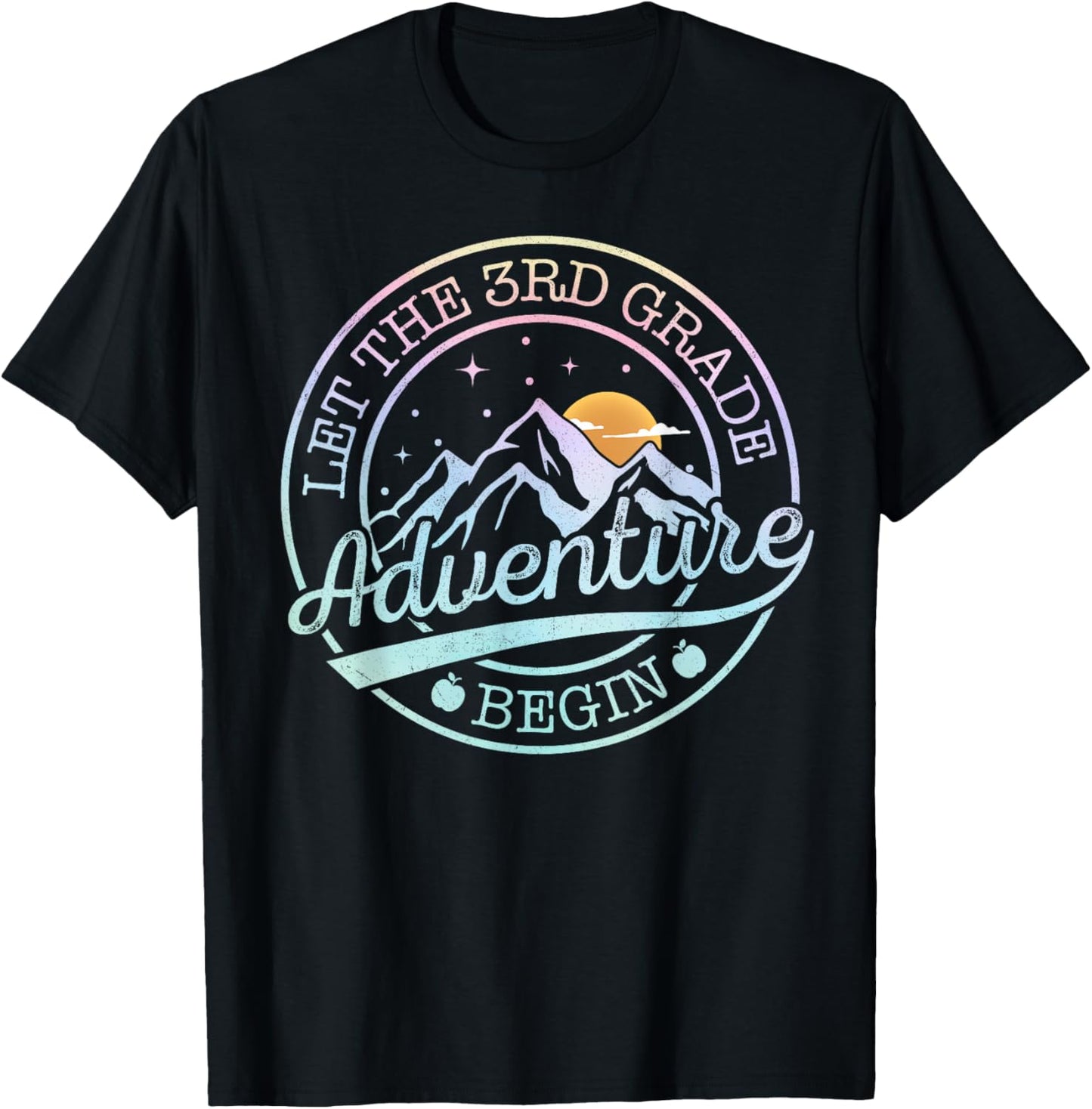 3rd Grade Teacher Shirt Boys Let 3rd Grade Adventure Begin T-Shirt - T-Shirt | Black