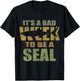 Vintage It's A Bad Week To Be A Seal Shark Lovers T-Shirt - T-Shirt | Black