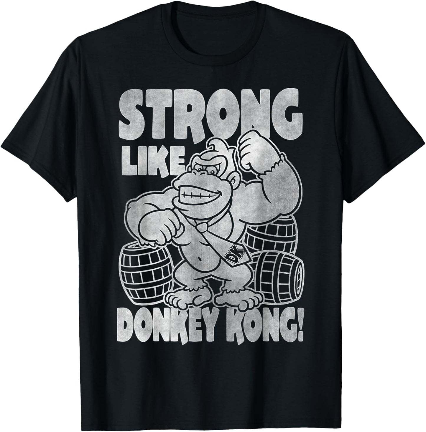 Nintendo Donkey Kong Super Strong Vintage Graphic T-Shirt - T-Shirt | Black