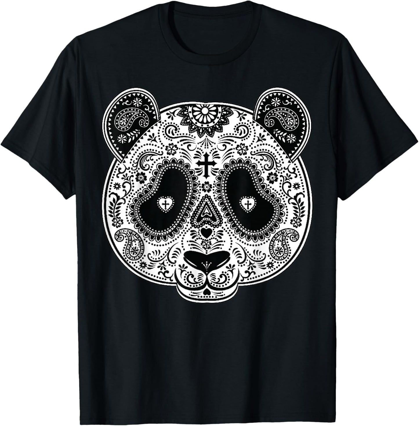 Sugar Skull Gifts Panda T-Shirt - T-Shirt | Black