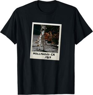 Fake Moon Landing Hoax Conspiracy Theory Fun Gift T-Shirt - T-Shirt | Black