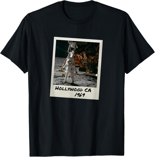 Fake Moon Landing Hoax Conspiracy Theory Fun Gift T-Shirt - T-Shirt | Black