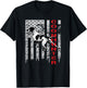 Distressed USA Flag Shirt for Coon Hunters T-Shirt - T-Shirt | Black