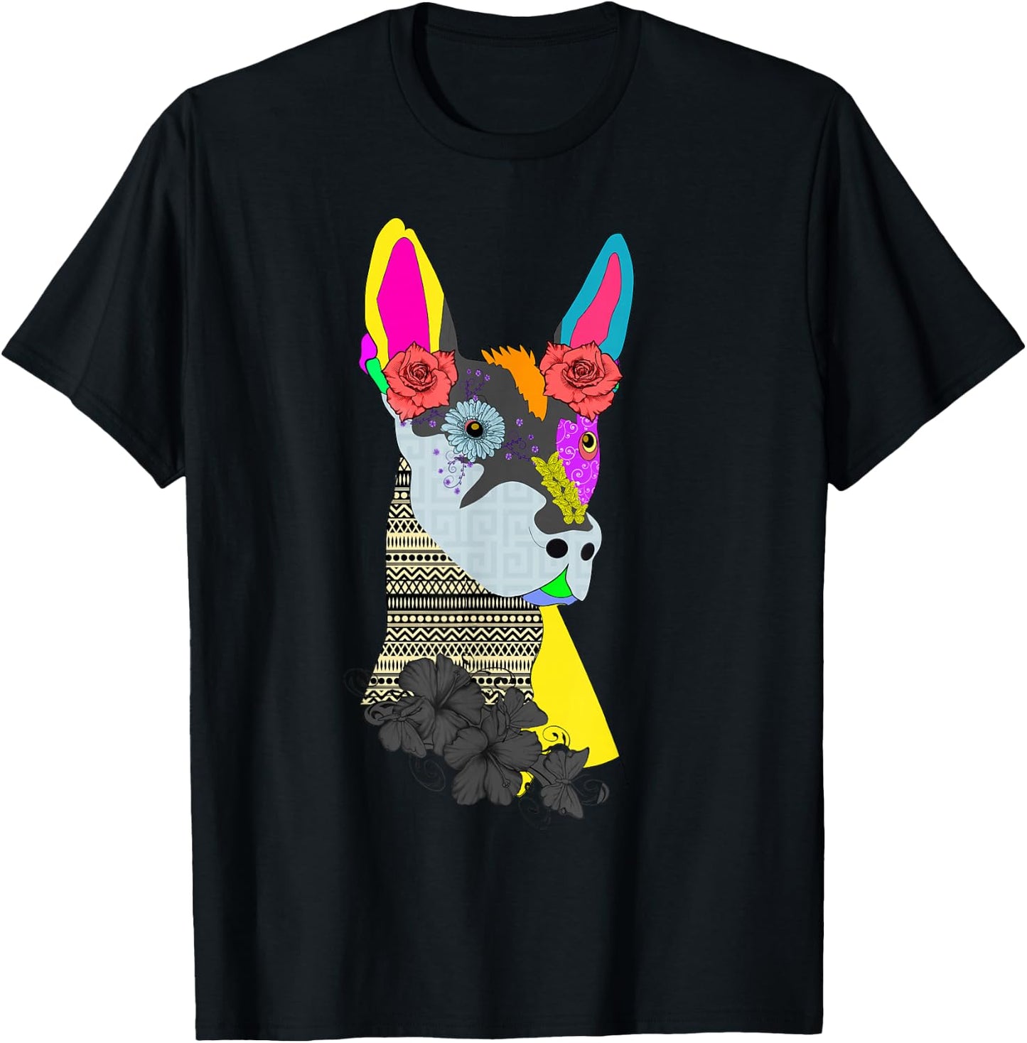 Bald is Beautiful - Xolito Mexican Hairless Dog T-Shirt - T-Shirt | Black