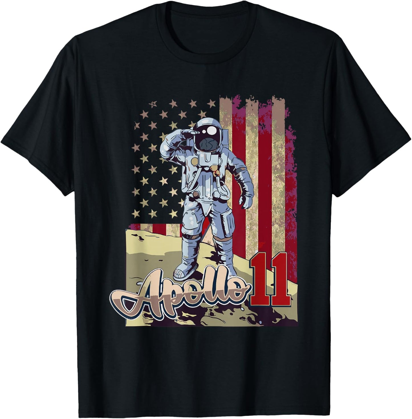 Apollo 11 50th Anniversary Moon Landing 1969 2019 T-Shirt - T-Shirt | Black