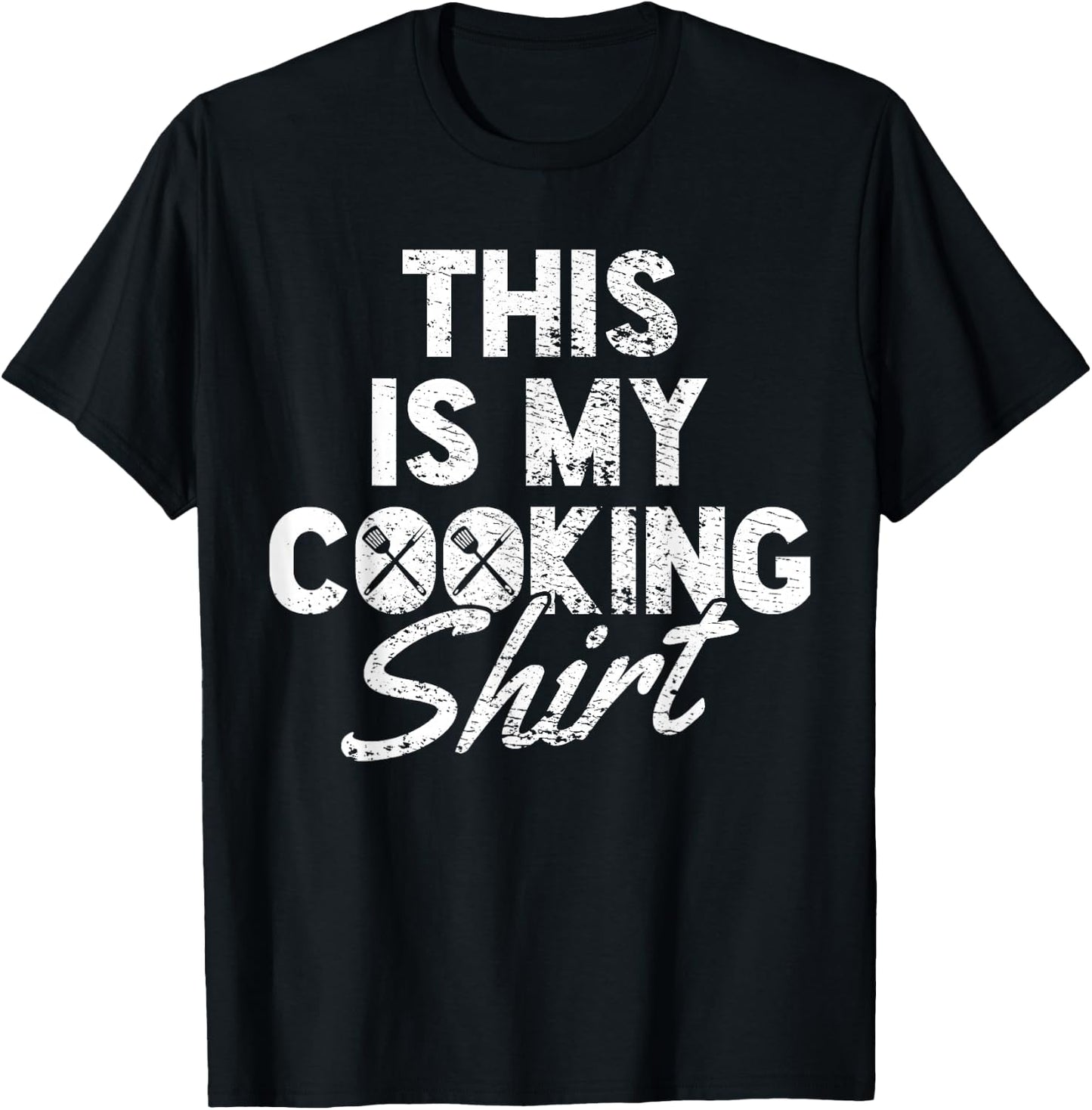 Cooking Cook Chef Vintage T-Shirt - T-Shirt | Black