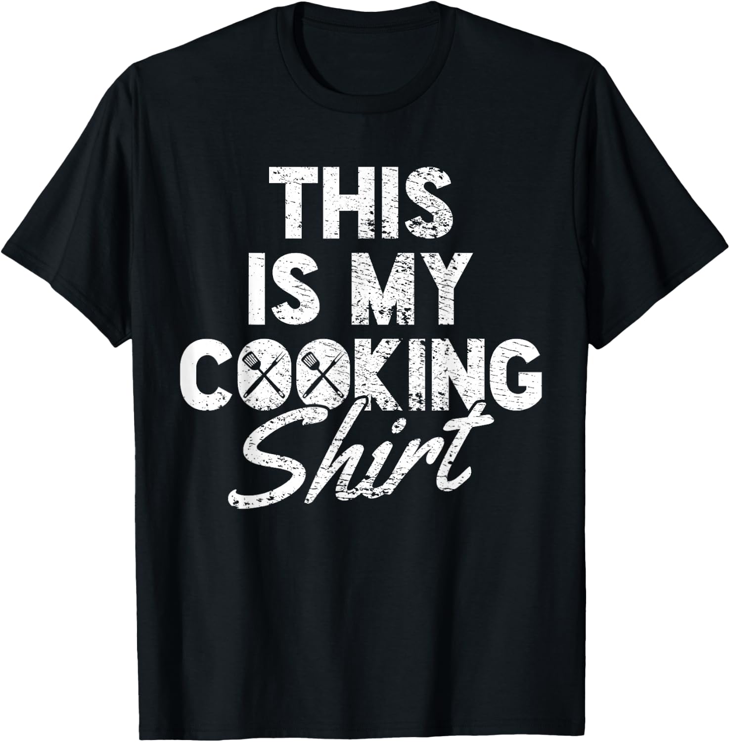 Cooking Cook Chef Vintage T-Shirt - T-Shirt | Black
