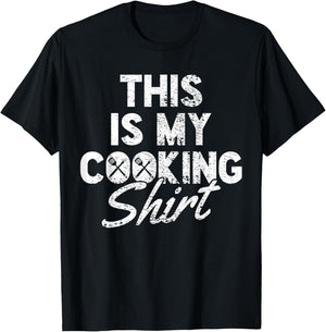 Cooking Cook Chef Vintage T-Shirt - T-Shirt | Black