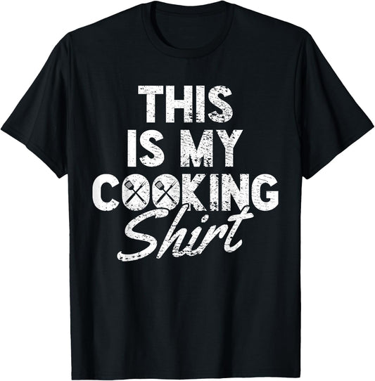 Cooking Cook Chef Vintage T-Shirt - T-Shirt | Black