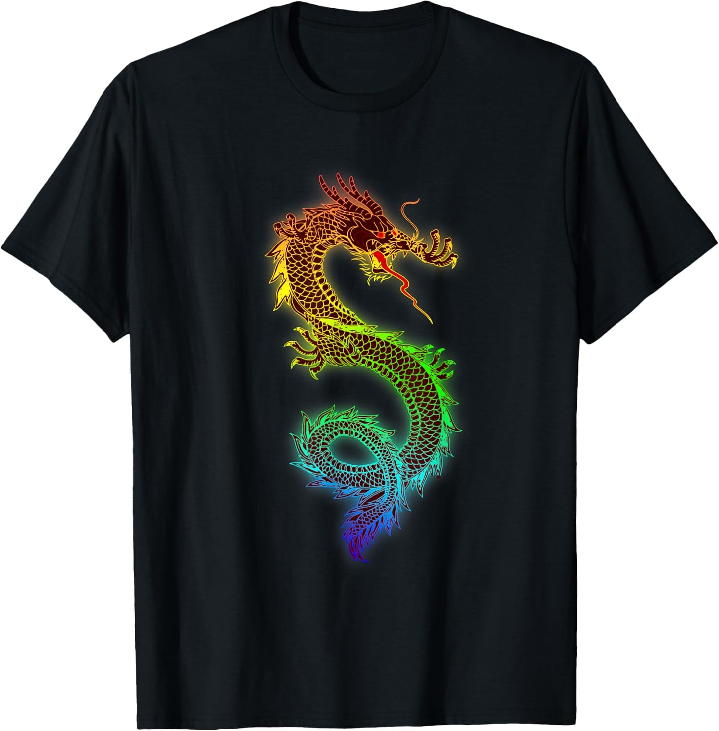 Dragon Shirt Chinese New Year Folklore Gift T-Shirt - T-Shirt | Black