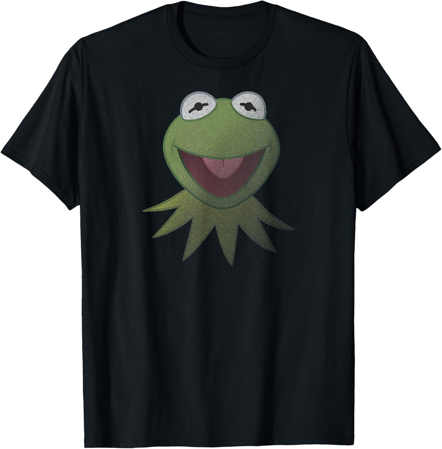 Disney Muppets Kermit The Frog Face T-Shirt - T-Shirt | Black