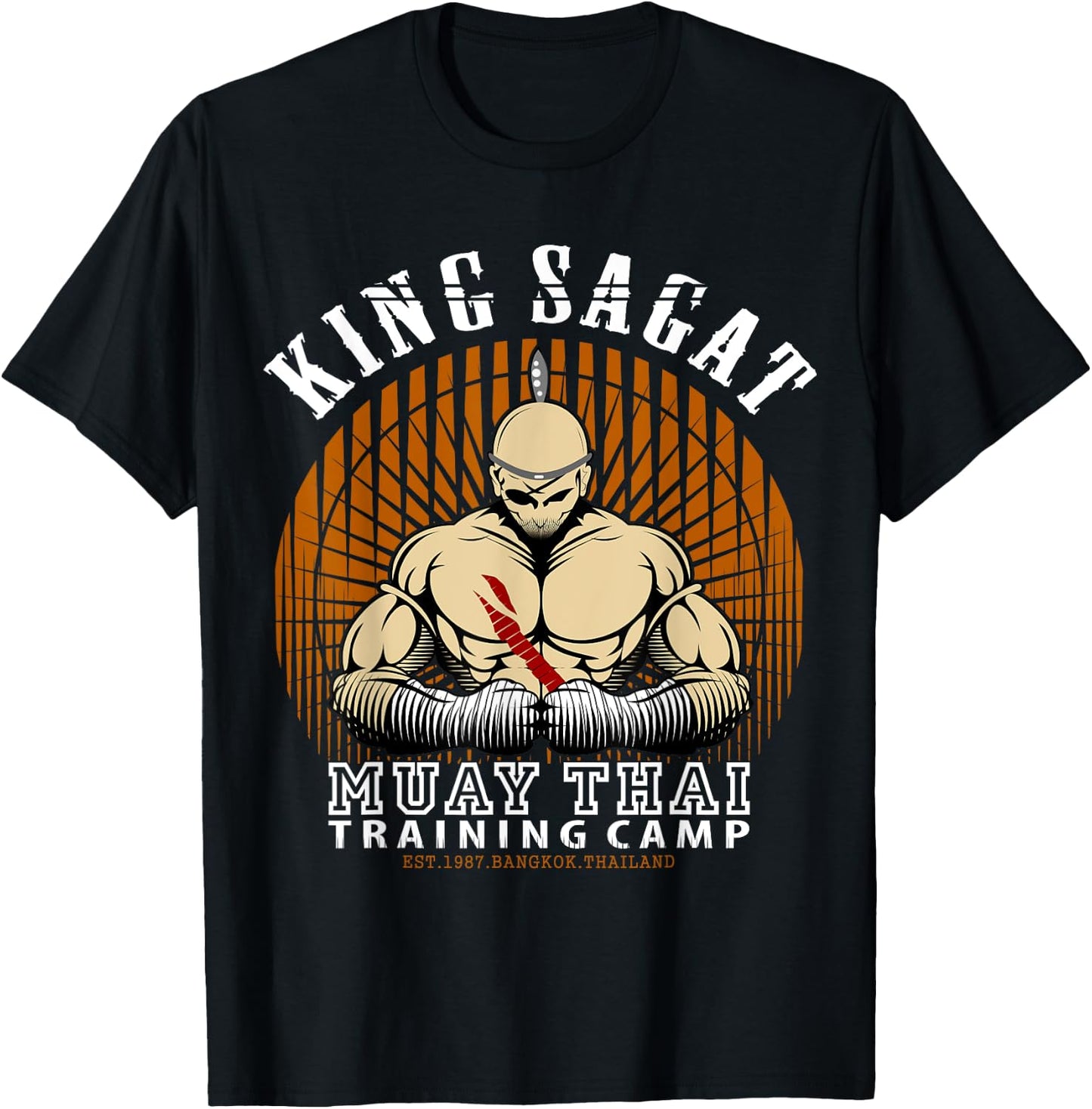 Muay Thai boxing training Gym - Sagat Training Camp T-Shirt - T-Shirt | Black