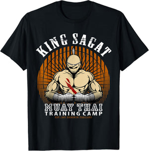 Muay Thai boxing training Gym - Sagat Training Camp T-Shirt - T-Shirt | Black