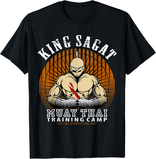 Muay Thai boxing training Gym - Sagat Training Camp T-Shirt - T-Shirt | Black
