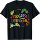 Progress Over Perfection Caterpillar Teacher Back to School T-Shirt - T-Shirt | Black